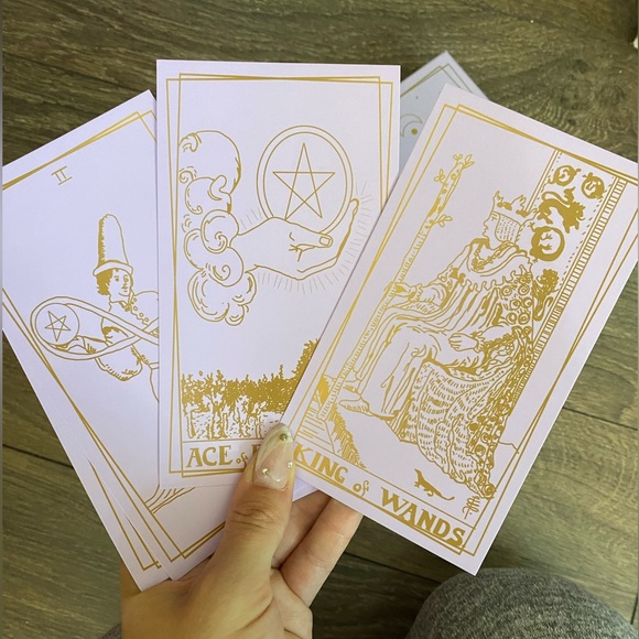 Mystical Fortune Cards - Purple and Gold - Picture 2 of 5